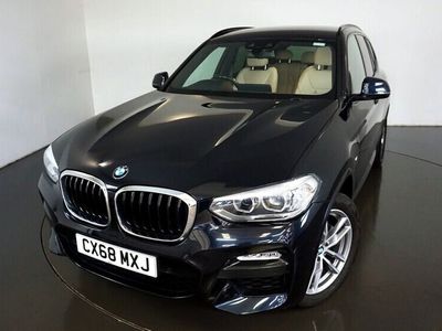 used BMW X3 2.0 XDRIVE20D M SPORT 5d AUTO 188 BHP-1 OWNER FROM NEW-FINISHED IN CARBON BLACK WITH OYSTER VERNASCA
