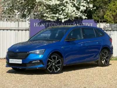 Used Skoda Scala Monte Carlo 110 HP (80 kW) 2023 Blue Hatchback