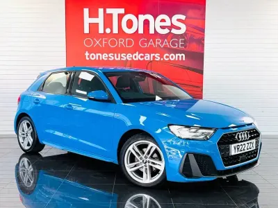 Used Audi A1 Sportback S-Line 110 HP (80 kW) 2022 Blue Hatchback
