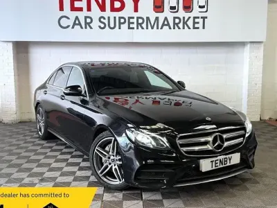 Used Mercedes E220 AMG line 194 HP (142 kW) 2017 Black Sedan