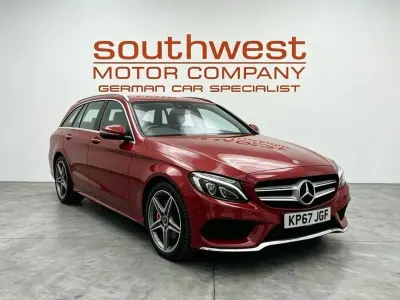 Used Mercedes C200 AMG line 2017 Red Estate