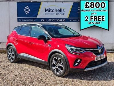 Used Renault Captur Techno 142 HP (104 kW) 2023 Flame red with black roof  SUV