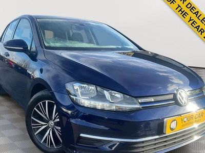 Used VW Golf VII SE 131 HP (96 kW) 2018 Blue Hatchback