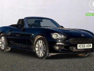 Black Used 2017 Fiat 124 Spider Lusso Cabriolet | £10,999 (Fair price)