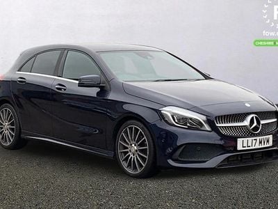 Used Mercedes A200 AMG Line Premium 156 HP (114 kW) 2017 Blue Hatchback