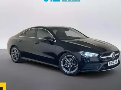 Begagnad Mercedes CLA180 AMG line 136 HK (100 kW) 2022 Svart Sedan