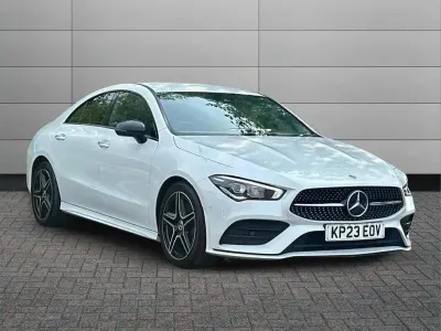 Used Mercedes CLA200 AMG Line Premium 161 HP (118 kW) 2023 White Coupe