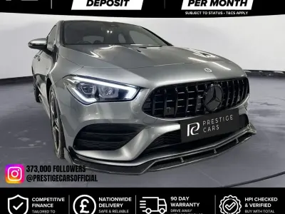 Used Mercedes CLA180 AMG line 136 HP (100 kW) 2023 Grey Coupe