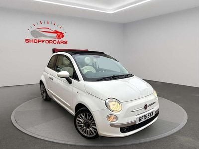 Used Fiat 500 Lounge 2015 White Cabriolet