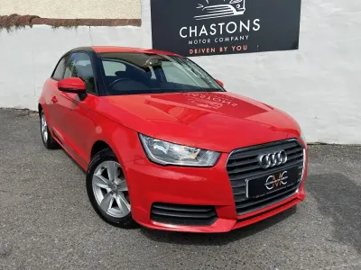 Begagnad Audi A1 Design 95 HK (69 kW) 2016 Röd Halvkombi