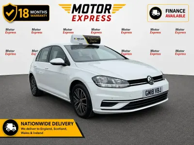 Used VW Golf VII SE 125 HP (91 kW) 2018 White Hatchback