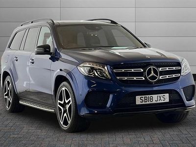 Used Mercedes GLS350 AMG line 258 HP (189 kW) 2018 Blue SUV