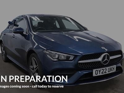 Begagnad Mercedes CLA250e AMG Line Premium 218 HK (160 kW) 2022 Blå Sedan