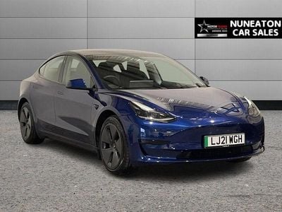 Blue Used 2021 Tesla Model 3 Standard Range Sedan | £16,200 (Good price)