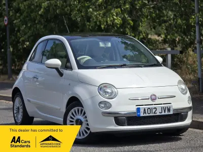 Used Fiat 500 Lounge 69 HP (50 kW) 2012 White Hatchback