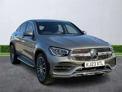 Begagnad Mercedes GLC300 AMG Line Premium 2023 Silver Sportkupé