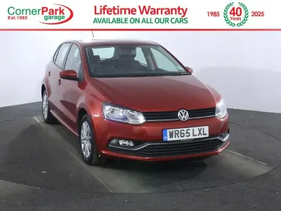 Used VW Polo SE 90 HP (66 kW) 2015 Red Hatchback