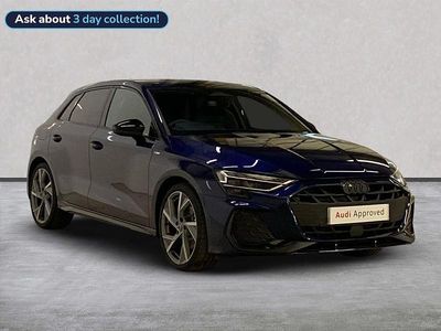 Used Audi A3 Black Edition 150 HP (110 kW) 2025 Blue Hatchback