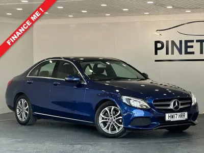 Used Mercedes C220 Premium 170 HP (125 kW) 2017 Blue Sedan
