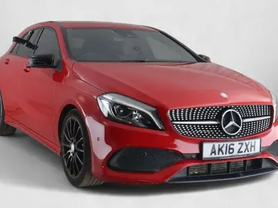 Used Mercedes A200 AMG Line Premium 136 HP (100 kW) 2016 Red Hatchback