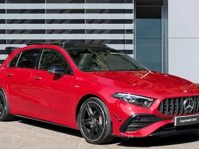 Used Mercedes A35 AMG Premium Plus 306 HP (225 kW) 2025 Red Hatchback