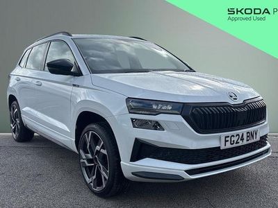 Used Skoda Karoq SportLine 150 HP (110 kW) 2024 White SUV