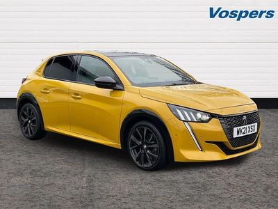 Yellow Used 2021 Peugeot 208 Premium Hatchback | £14,650 (Fair price)