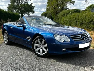 Used Mercedes SL500 306 HP (225 kW) 2005 Blue Cabriolet