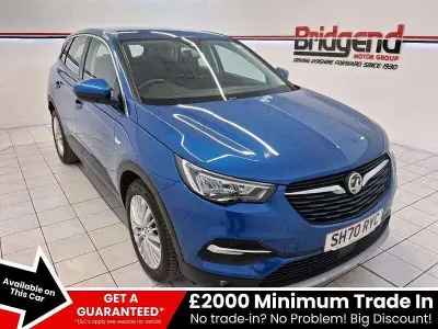 Used Vauxhall Grandland X Business Edition 130 HP (95 kW) 2020 Blue SUV
