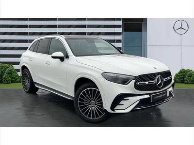 White Used 2023 Mercedes GLC300e AMG line SUV | £51,482 (A bit pricey)