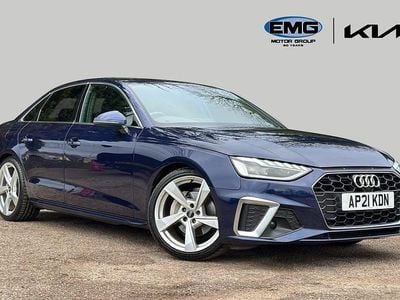 Blue Used 2021 Audi A4 S-Line Sedan | £18,999 (Good price)
