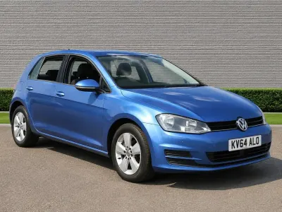 Used VW Golf VII SE 110 HP (80 kW) 2014 Blue Hatchback