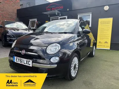 Used Fiat 500 Lounge 85 HP (62 kW) 2011 Black Hatchback