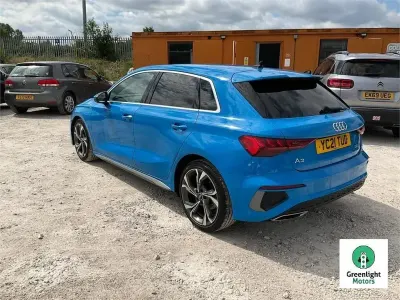 Used Audi A3 Sportback S-Line 110 HP (80 kW) 2021 Blue Hatchback