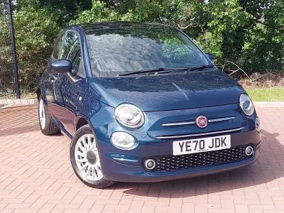 Used Fiat 500 Lounge 70 HP (51 kW) 2020 Blue Hatchback