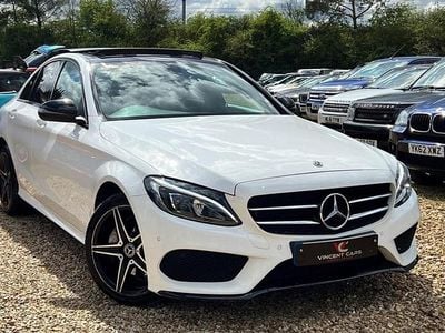 White Used 2017 Mercedes C220 AMG line Sedan | £11,979 (Expensive)