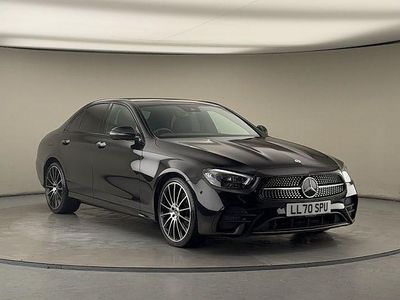 Obsidian black Used 2021 Mercedes E220 AMG line Sedan | £32,500