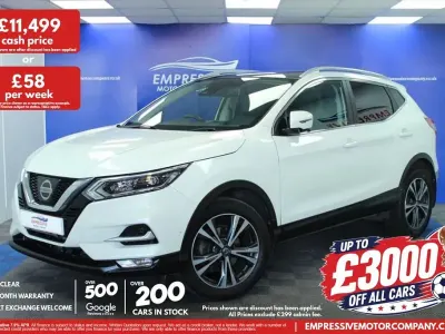 Used Nissan Qashqai Tekna 115 HP (84 kW) 2018 White SUV