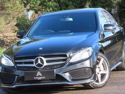 Black Used 2015 Mercedes C250 AMG line Sedan | £10,994 (Fair price)