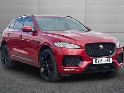 Used Jaguar F-Pace S 300 HP (220 kW) 2018 Firenze red SUV