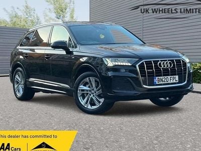 Black Used 2020 Audi Q7 S-Line SUV | £30,990 (Good price)