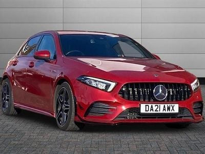 Used Mercedes A35 AMG Executive 306 HP (225 kW) 2021 Designo patagonia red metalli Hatchback