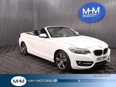 Used BMW 220 Sport Line 2016 White Cabriolet