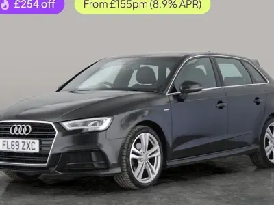Used Audi A3 Sportback S-Line 116 HP (85 kW) 2019 Black Hatchback