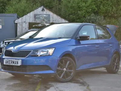 Begagnad Skoda Fabia SE 2016 Blå Halvkombi