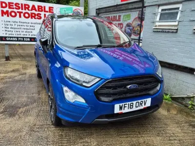 Used Ford Ecosport ST-Line 125 HP (91 kW) 2018 Blue SUV