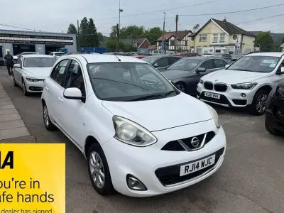 Używany Nissan Micra Acenta 80 KM (58 kW) 2014 Biały Hatchback