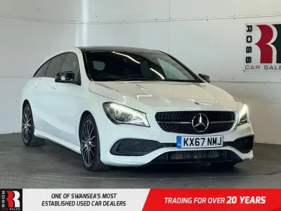 Used Mercedes CLA200 Shooting Brake AMG line 136 HP (100 kW) 2017 White Estate