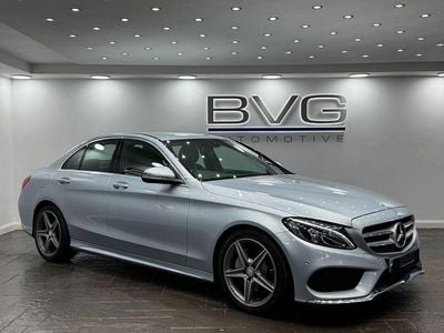 Used Mercedes C220 AMG line 170 HP (125 kW) 2017 Silver Sedan