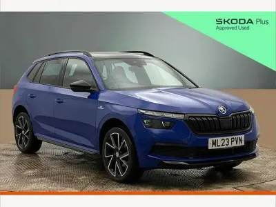 Used Skoda Kamiq Monte Carlo 115 HP (84 kW) 2023 Blue SUV